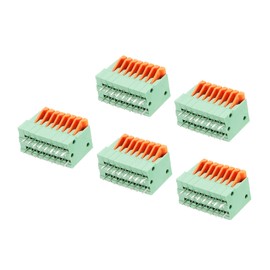 sourcing map 5 Packs PCB Spring Terminal Block Connector KF141V 150V 2A 2.54mm 8 Positions for Circuit Boards Electronics Computer