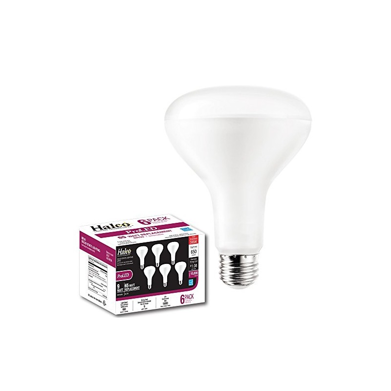 ProLED BR30FL9/830/ECO/LED/6 Lighting ECO 6-Pack 9W 3000K DIMMABLE Halco BR30