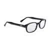Pacific Coast Original KD's Biker Sunglasses (Black Frame/Clear Lens)