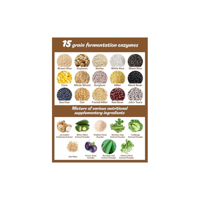 Grano de enzima de fermentación Tef 0.11 oz * 30