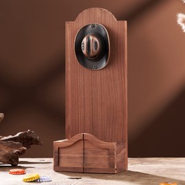 Western Cowboy Hat Bottle Opener, Vintage Wooden Wall Mounted Bottle Opener，Ideal Gift for Men and Beer Lovers, Use as Bar Decoration.