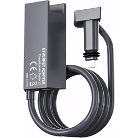 Vantisan Adaptador Ethernet Starlink para Plato Rectangular de satélite Starlink Gen2/V2,Starlink a RJ45 Gigabit Ethernet con cable de red externa rápida y estable para Starlink Actuated Gen 2