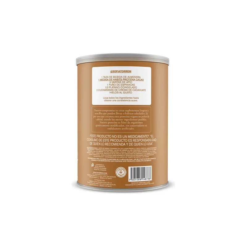 Proteína Vegana Habits Cacao 488g