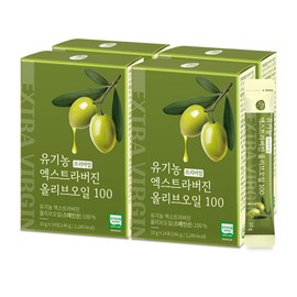 Correct Organic Premium Extra Virgin Olive Oil 100 4 boxes (total of 56 packets) / 올바른 유기농 프리미엄 엑스트라버진 올리브오일 100 4박스(총 56포)