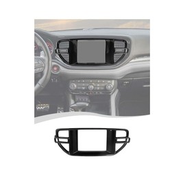 Hoolcar Center Console Navigation Trim Panel Middle Air Conditioning Vent Cover Compatible with Dodge Durango 2022-2025, Carbon Fiber