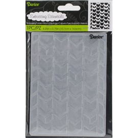 Darice Embossing Folder, 4.25 x 5.75, Tribal Chevron