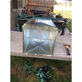 tinman 12 X 20 X 35.5 HVAC SUPPLY/RETURN AIR DUCTWORK PLENUM GALVANIZED 26 GAUGE