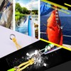QISHUO Micro Assisted Solid Ring Flat Lures Welding Ring Fishing