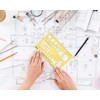 Traceease Drafting NATO Drawing Template Drawing Stencil,Designing Template Measuring Ruler