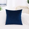 Tennove Cushion Covers 60x60cm Soft Solid Velvet Throw Pillow Covers