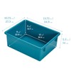 ECR4Kids Letter Size Deep Tray with Lid, Storage Bin, Contemporary,