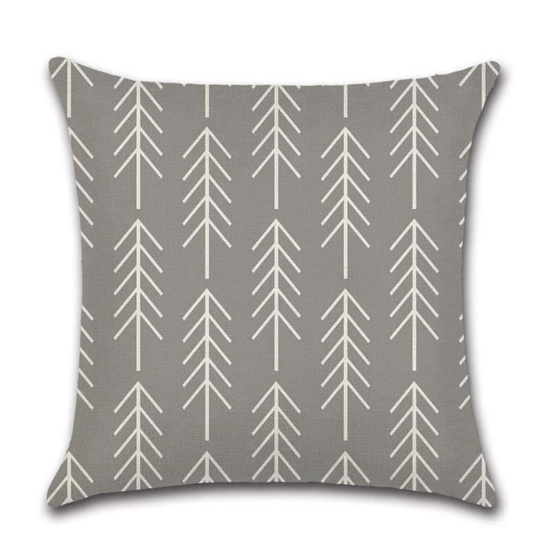 CLVEDU 4Pack Throw Pillow Covers 18x18 in Linen Fabric Cushion