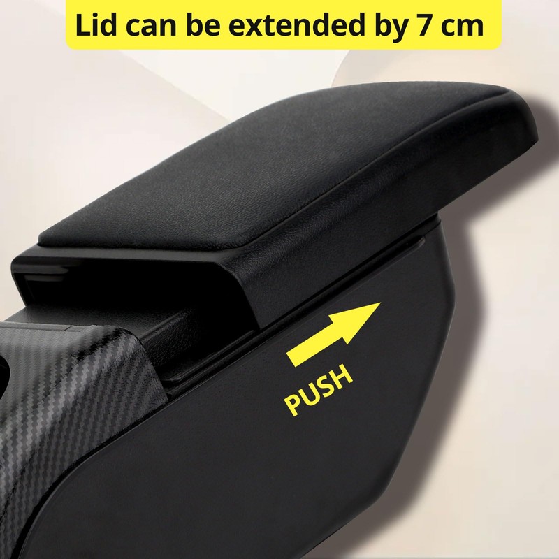 AULPHIKE Compatible with Nissan Kicks Armrest 2016-2023 Car Center Console