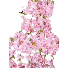 TENDER LIHOME Guirnalda Flor Cerezo Guía Enredadera Artificial 2 Mts Tira