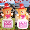 InfleasJoiy 4FT Outdoor Inflatable Decoration with LED Lights, Holiday Celebration