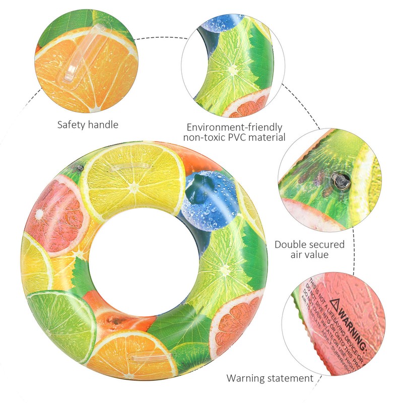 Fruits Inflatable Kids Swimming Ring Baby Pool Float Circle Swimming