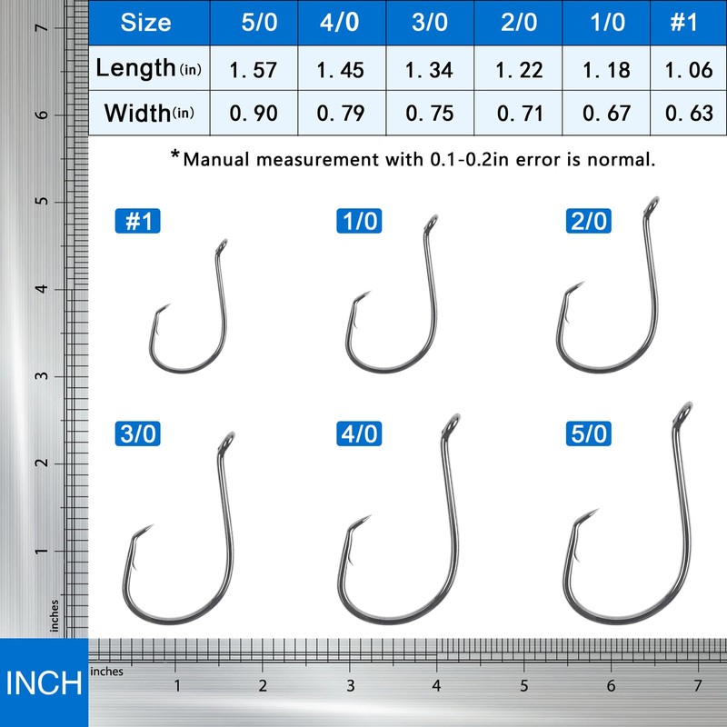 150pcs/box Circle Hooks 2X Strong Customized Offset Sport Circle Hooks