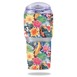 MightySkins Skin Compatible with Pelican Tumbler 22 oz – Koi Pond | Protective, Durable, and Unique Vinyl Decal wrap Cover | Easy to Apply, Remove, and Change Styles | Made in The USA