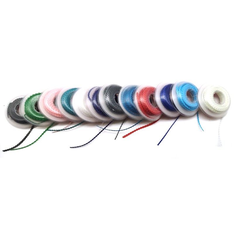 SNAWOP Dental Orthodontic Power Chain Multicolor Spool Elastic Rubber Bands