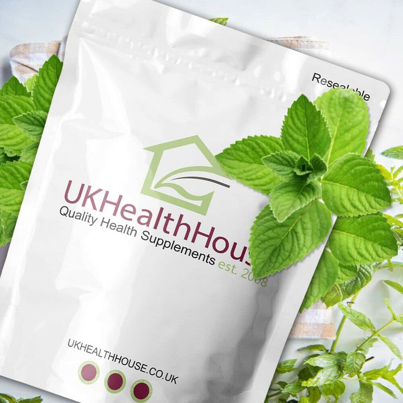 UKHealthHouse Peppermint 150mg Tablets | Digestion Support Vegans High Strength