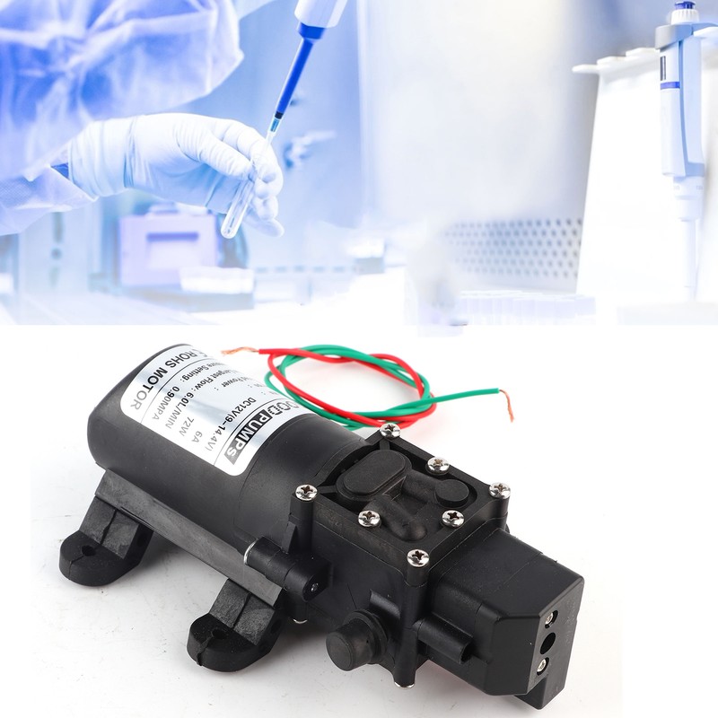 Diaphragm Pump Micro 6.0L/MIN 0.9MPA Straight Pipe Both Sides Right