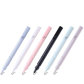 Ipienlee Pull-up Gel Pen Retractable Gel Ink Rollerball Pen Set Creative 0.5 mm Black Ink Writing Pens (J0202A and J0202D, 6 PCS)