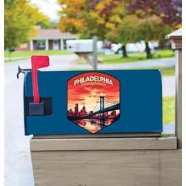 Philadelphia Pennsylvania Design B Souvenir Magnetic Mailbox Cover