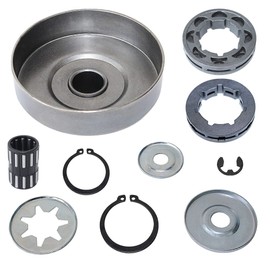 Gubeter 3/8" Clutch Drum 7/8T Washer Repair Kit for Stihl 038 Ms380 Ms381 042Av 048 Chainsaw Part 111900071003, 95129333150
