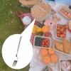 an 1 Piece Stainless Steel Telescopic Extendable Fork for Dinner