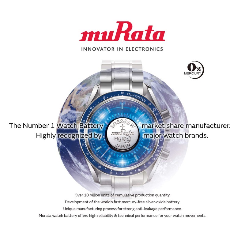 Murata 315 Battery SR716SW 1.55V Silver Oxide Watch Button Cell