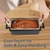 NiHome 4-Pack Silicone Bread Loaf Pan Liners, Reusable and Nonstick