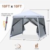 MASTERCANOPY Pop Up Gazebo Canopy with Mosquito Netting (10x10, White)
