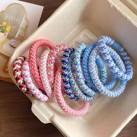 Women's Hair Scrunchies, Pack of 20 Hair Bobbles for Girls, Soft Braided Hair Elastics without Metal, Gentle for Curls and Straight Hair, Ideal for Sports, Parties, Everyday Use