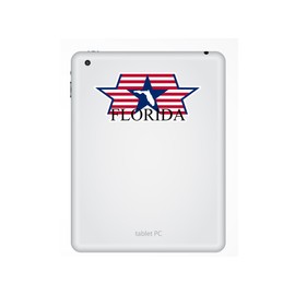 2 x 10cm/100mm Florida Vinyl Stickers Travel Luggage #10535