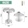 KOLAKO Curtain Holdbacks, Silver Curtain Tie Back Hooks, Metal Wall