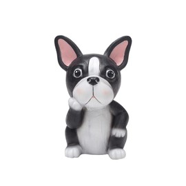 tooloflife Cartoon Glasses Holder, Cute Dog Glasses Stand Resin Sunglasses Animal Shape Gift for Home Office Desk Decoration Black Bulldog, black