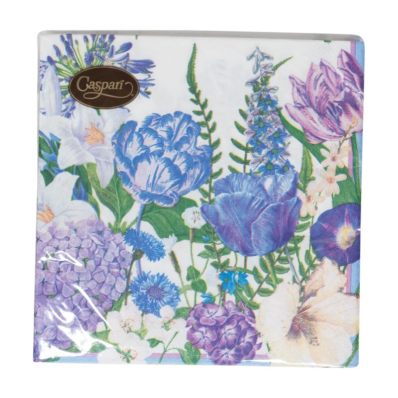 Caspari Shades Of Blue Dinner Napkins - 20 Dinner Napkins