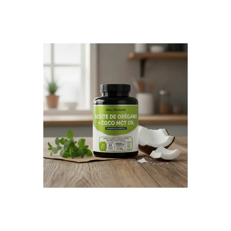 Aceite De Orégano Y Aceite De Coco, Salud Digestiva, Apoyo