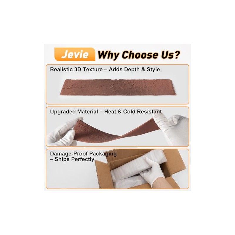 Thin Brick Veneer, 8.5" x 2.3“ Faux Brick, Wall Tile