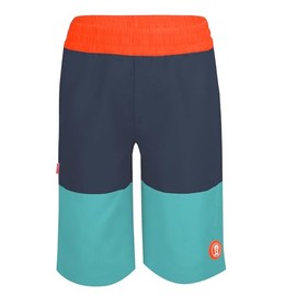 Trollkids Children's Swimming Shorts Kroksand, Dark Navy/Glow Orange/Dusky Turquoise, 116