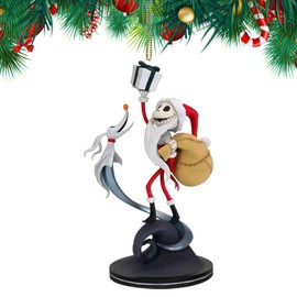 Christmas Tree Decorations, Nightmare Before Christmas Ornaments 2024, Acrylic Flat 2D Hanging Christmas Tree Ornaments Horror Decor Pendant, Christmas Decorations for Holiday Home Car Decor (E)