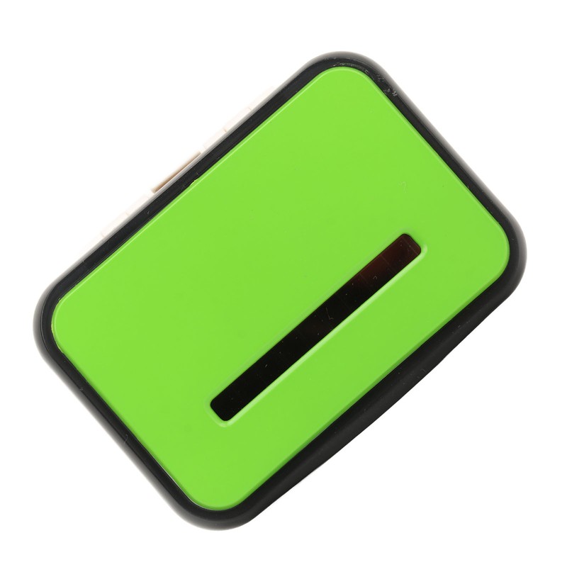 Walking Pedometer Green Solar Battery Powered Distance Calorie Counter Electronic