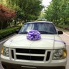 Large Lavender Car Bow, 16" Wide - Front Door Decoration,