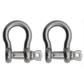 Extreme Max 3006.8321.2 BoatTector Stainless Steel Anchor Shackle - 7/16", 2-Pack - Silver