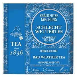Teemando® Herbal Tea Blend Bad Weather Tea Anise Note Flavoured 50 Pyramid Bags in Sachet of 3 g = 2 x 50 Bags
