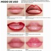 Bluemega Brillo Labial Peel-off, Set de 3- Fórmula Tipo Gel,