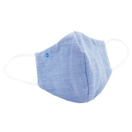 Towel Art Museum 61-9937109 DR.C Mask, Antibacterial, Protective Filter, Soft, Gauze Mask, Protects Against Cold, Droplets, Pollen, Reusable, Regular Size, Hydro-Silver Titanium Treatment, Simple, Blue