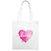 Jute Bag with Names Luisa – Painted Heart – Colour
