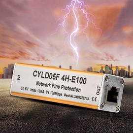 Fuente de Alimentación de 5V Protección contra Rayos Adaptador Rj45 Rj11 Protector de Sobretensión de Red Ethernet