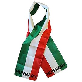 Trade Winds Hungary Plain Country Lightweight Flag Printed Knitted Style Scarf 8"x60"